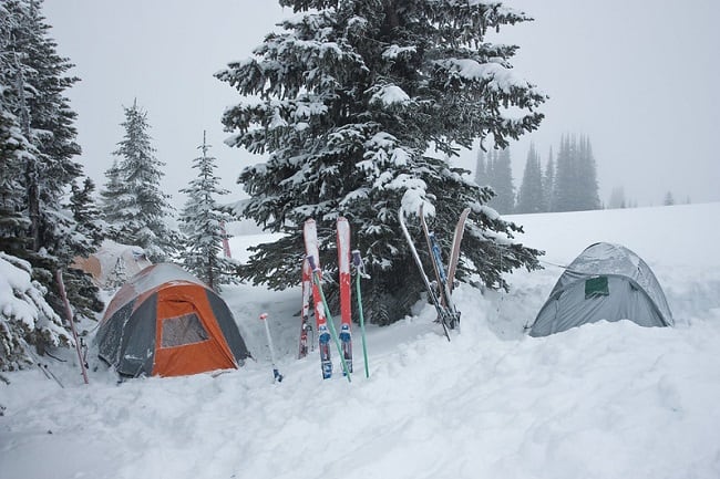 winter camping