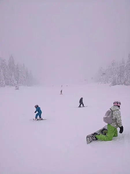 skiing
