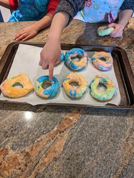 rainbow bagels