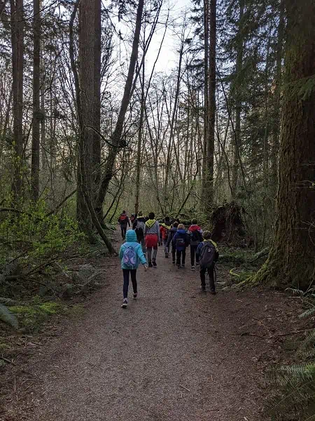 hiking around