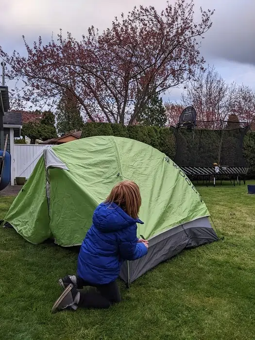 practice setting up tents
