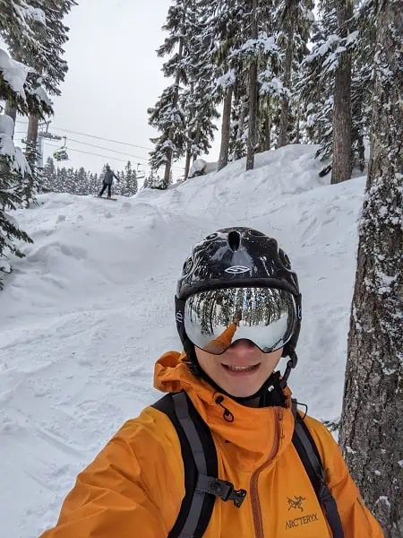 skiing