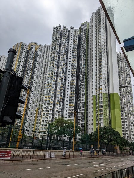 Hong Kong apartment buildings