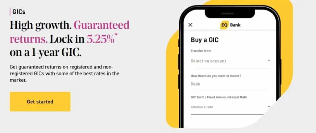 EQ Bank GIC rate