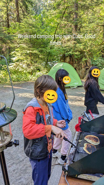 Cubs camping