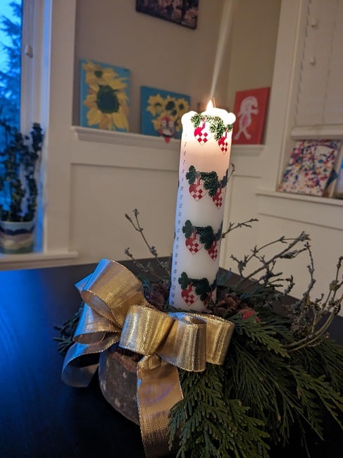 Christmas candle