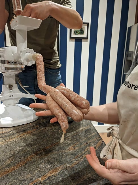making sausages