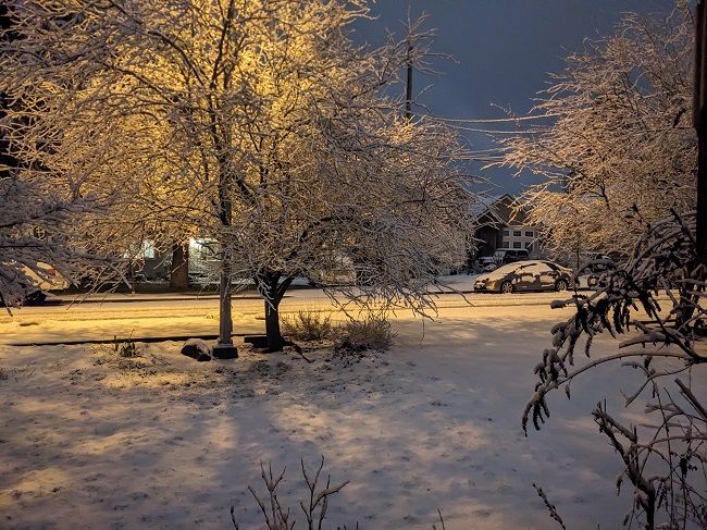 snow in March