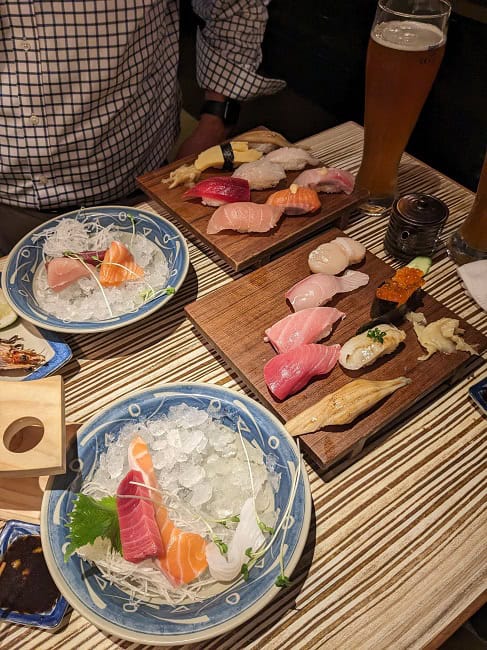 Japanese dinner in Taipei