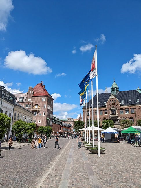 Walking around in Lund, Sweden
