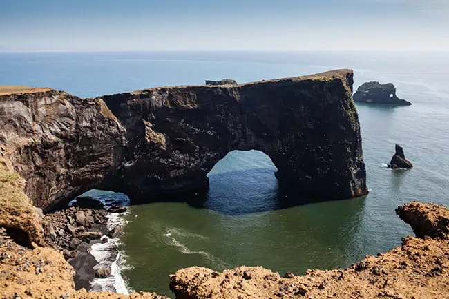 The famous Dyrhólaey rock arch