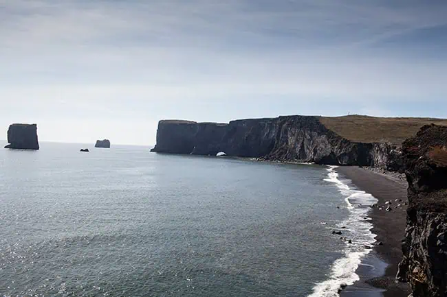 Looking back toward the Dyrhólaey lighthouse area