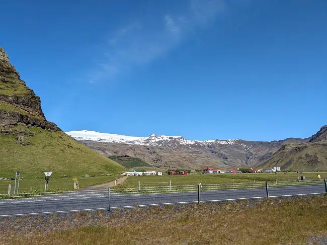 View of Eyjafjallajökull from Faxi Bakery