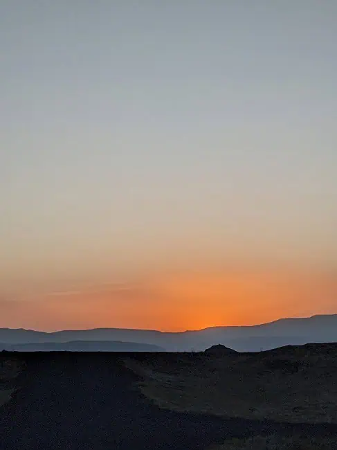 Iceland midnight sunset