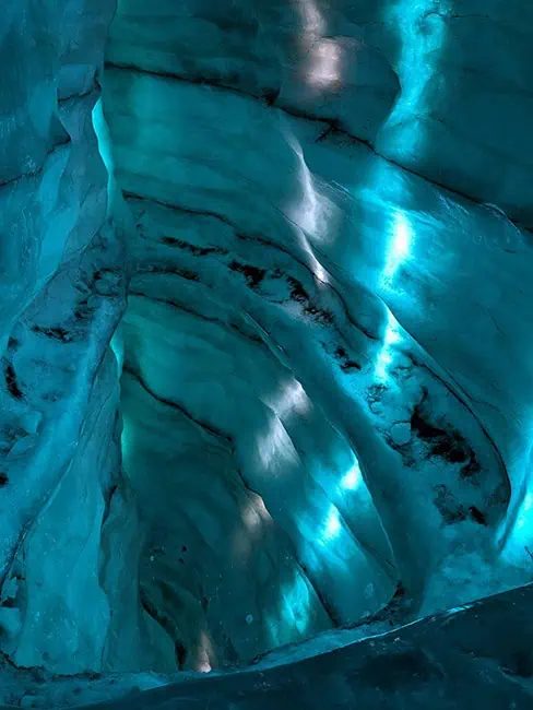 Ice cave inside Perlan