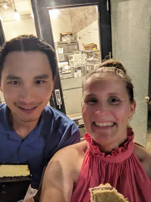 Ice cream at around 10:30 PM.