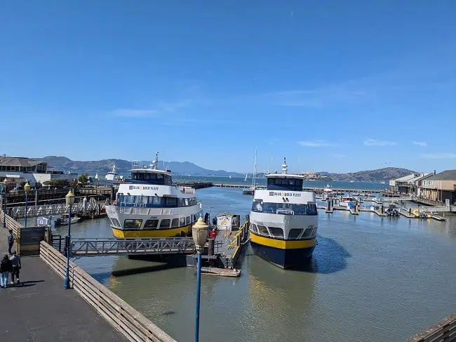 We managed to lunch at Pier 39 in San Francisco