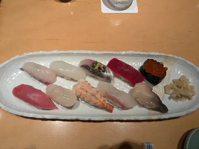 Got to have nigiri while in Japan