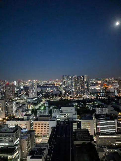 Shinagawa area at night