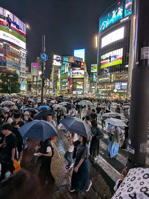 Busy Shibuya Crossing