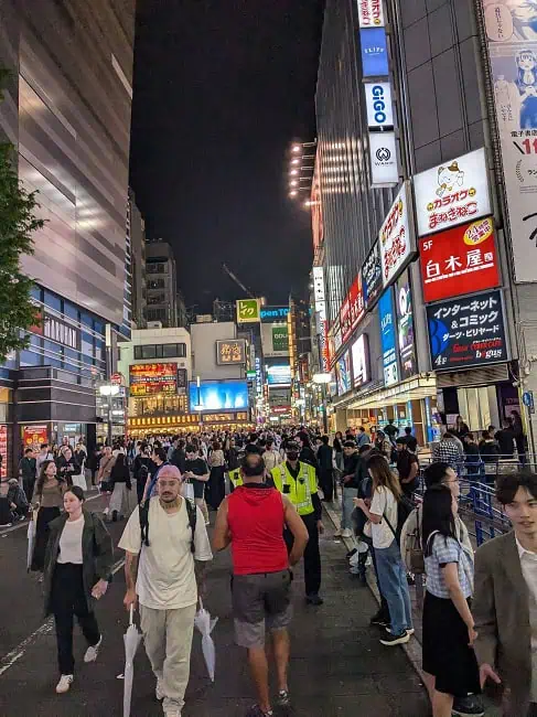 Walking around in Shinjuku