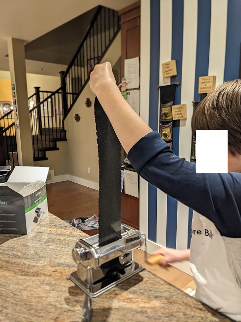 Rolling out pasta
