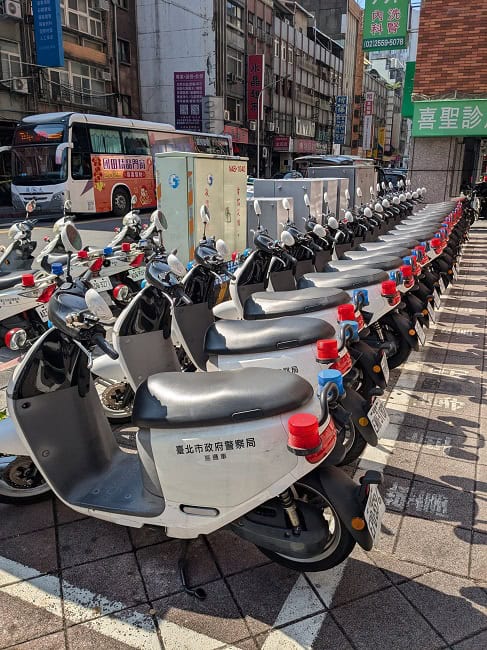 Police scooters