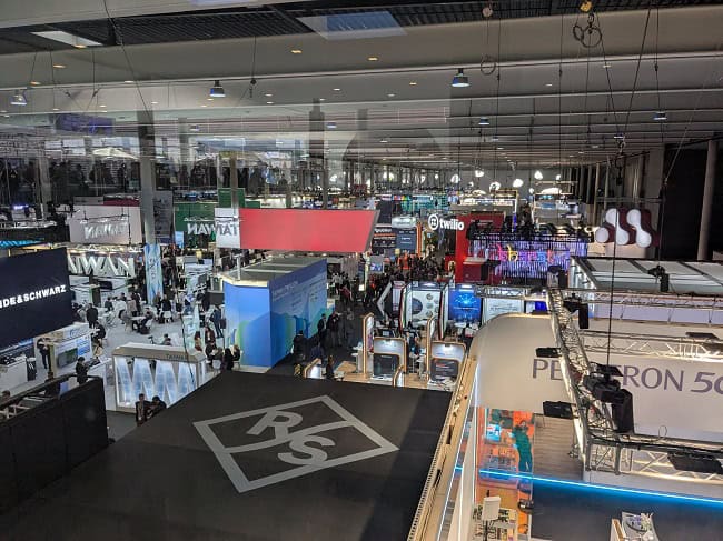One of the exhibition halls at MWC
