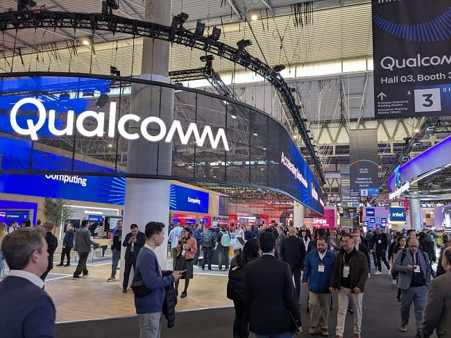 The Qualcomm booth, it was quite impressive