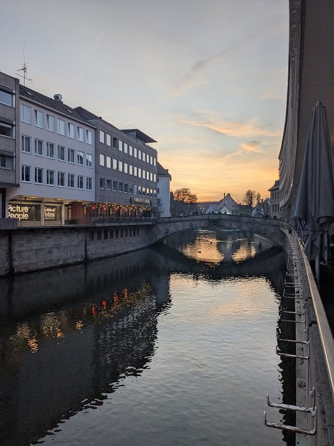 Beautiful sunset in Nuremberg
