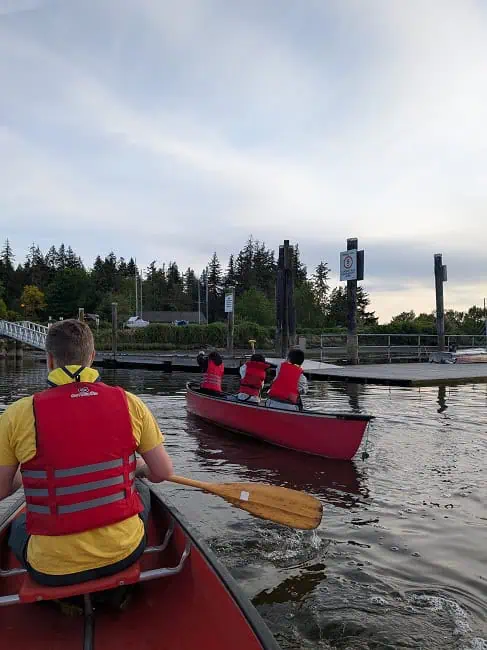Canoeing with the Cubs