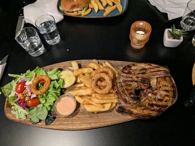 Delicious lamb steaks