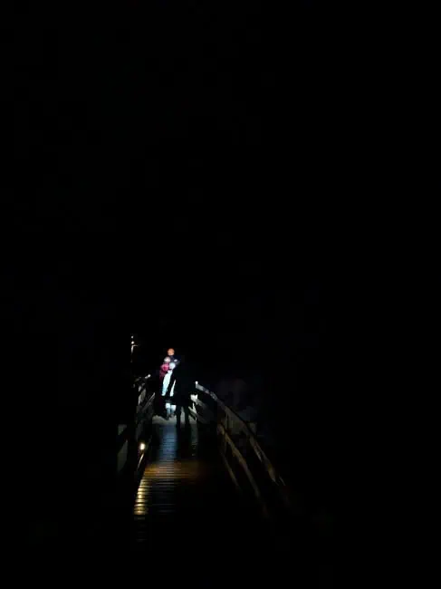 At one point of the tour, we turned off all the lights and had complete darkness