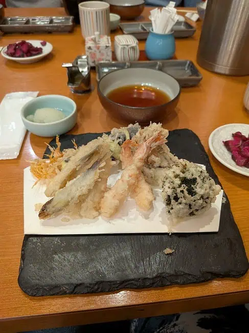 Amazing tempura in Ginza