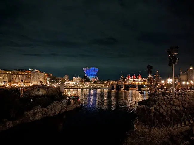 Nice view at night at DisneySea
