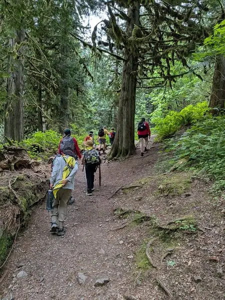 Hiking up Teapot Hill