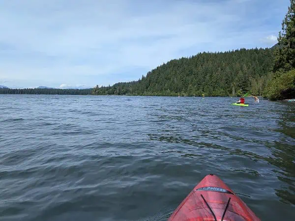 Kayaking in Cultus Lake… I had to rescue a couple of kids