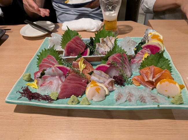 You can’t go wrong with sashimi in Japan