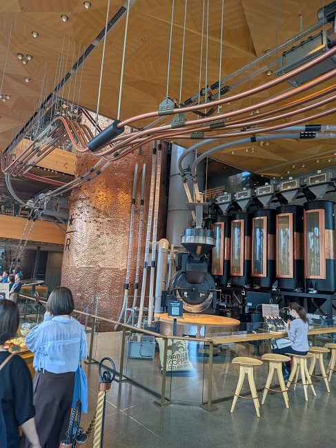 I checked out the Starbucks Reserve Roastery, one of the seven in the world.