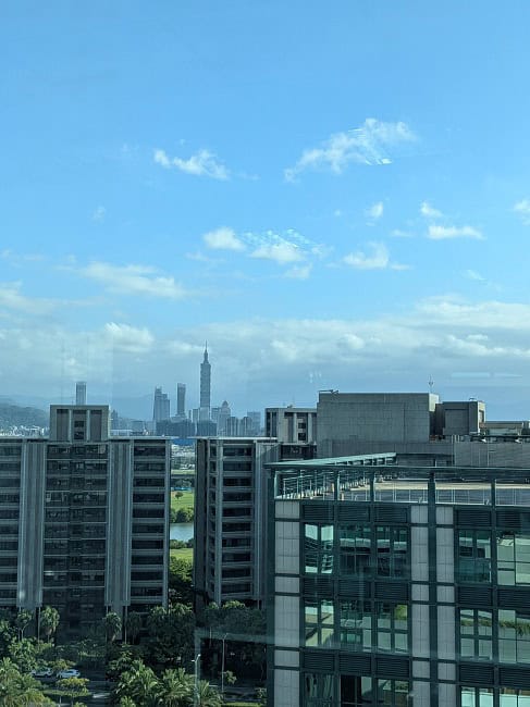 Taipei 101 view from one of my meetings